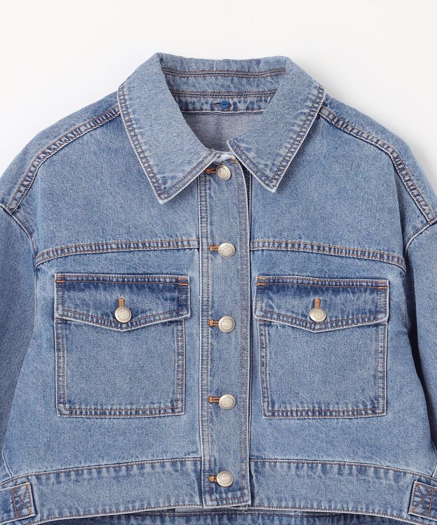 GRACE CONTINENTAL メタル釦デニムジャケット インディゴ
