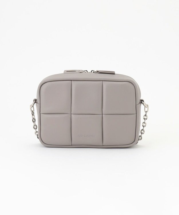 GRACE CONTINENTAL ADD CULUMN PUFF BAG グレー