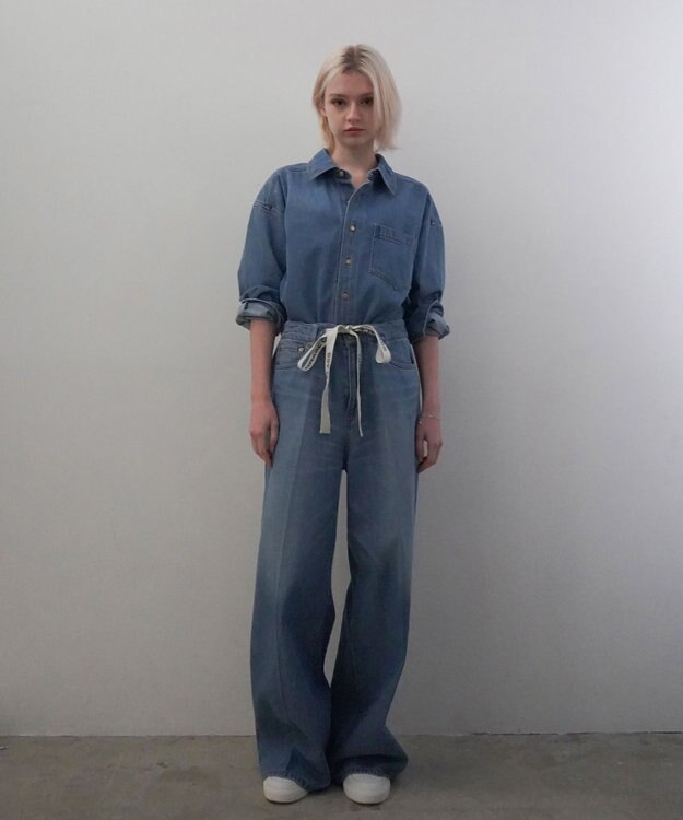 GRACE CONTINENTAL 10ozムラ糸デニムパンツ ブルー