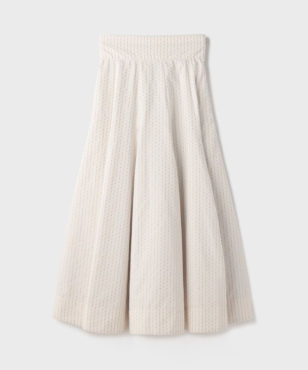 GRACE CONTINENTAL ラメドットタフタジャガードスカート キナリ