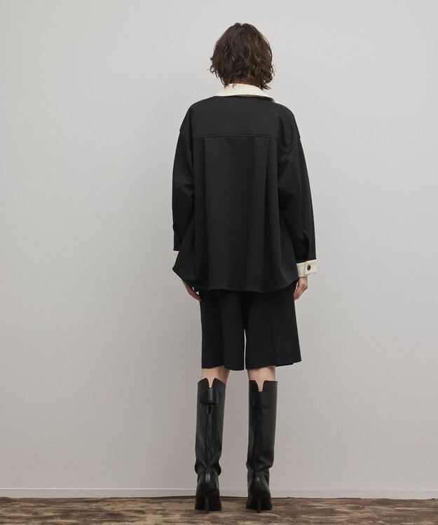 GRACE CONTINENTAL スーツ地ハーフパンツ ブラック