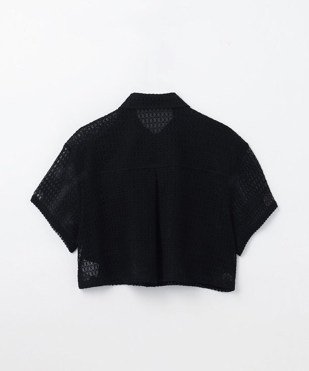 GRACE CONTINENTAL ラッセルメッシュシャツ ブラック