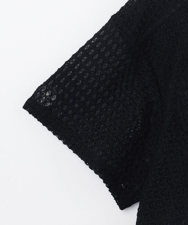 GRACE CONTINENTAL ラッセルメッシュシャツ ブラック