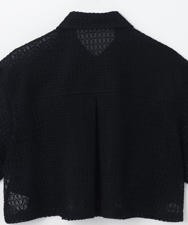 GRACE CONTINENTAL ラッセルメッシュシャツ ブラック