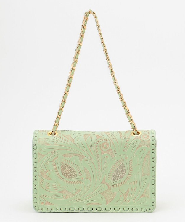 GRACE CONTINENTAL CarvingChainBAG ライトグリーン