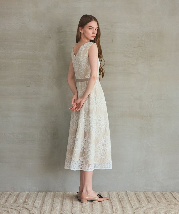 GRACE CONTINENTAL レースボーダードレス キナリ