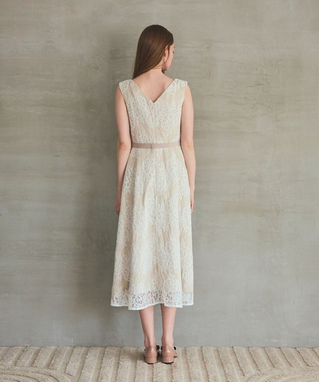 GRACE CONTINENTAL レースボーダードレス キナリ