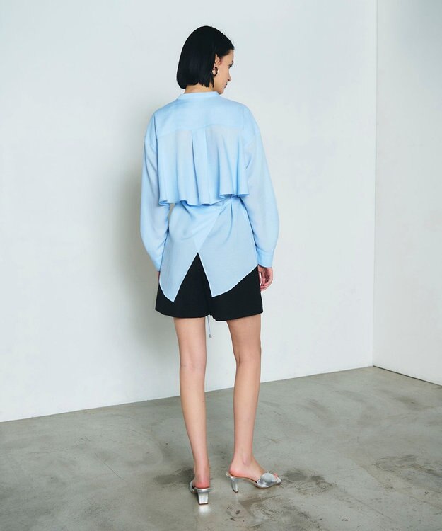 GRACE CONTINENTAL ツイードラップショートパンツ ブラック