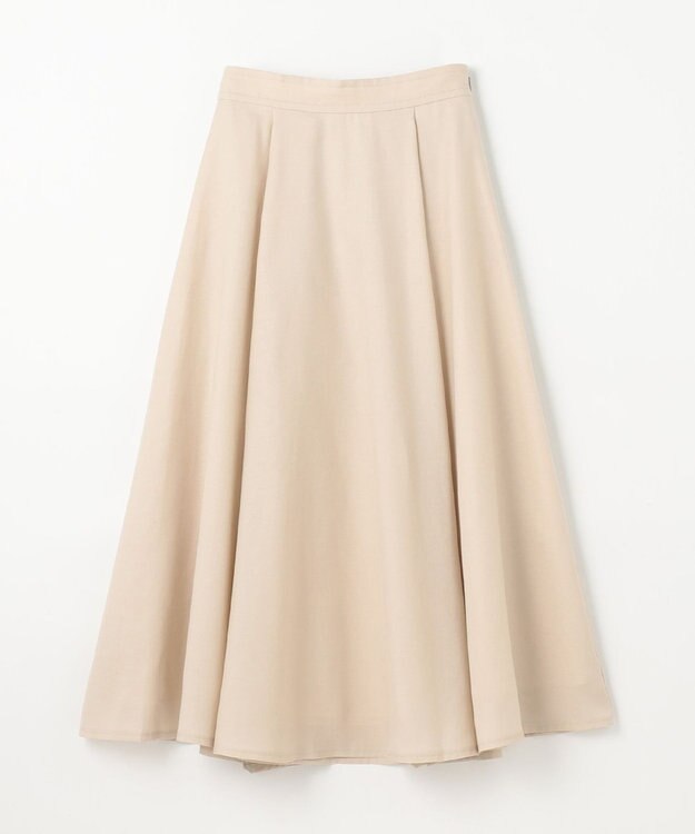 【新品タグ付✨大きいサイズ】 FOXEY リネンフレアスカート ベージュ　42 FOXEY NEW YORK #anc フォクシーニューヨーク スカート 38