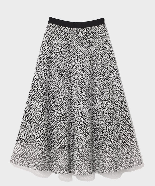 GRACE CONTINENTAL フェザーembドレス ホワイト