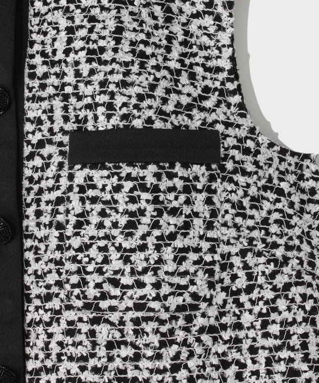 GRACE CONTINENTAL フェザーembドレス ホワイト