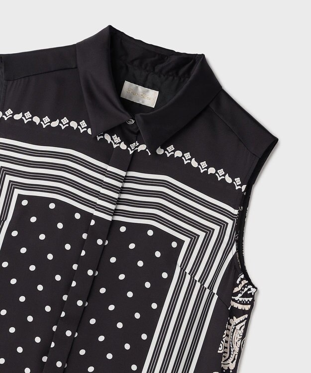 GRACE CONTINENTAL バンダナコンビドレス ブラック