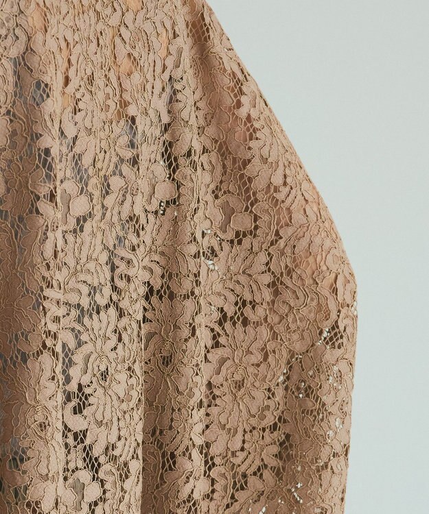 GRACE CONTINENTAL レースポンチョシャツ ベージュ