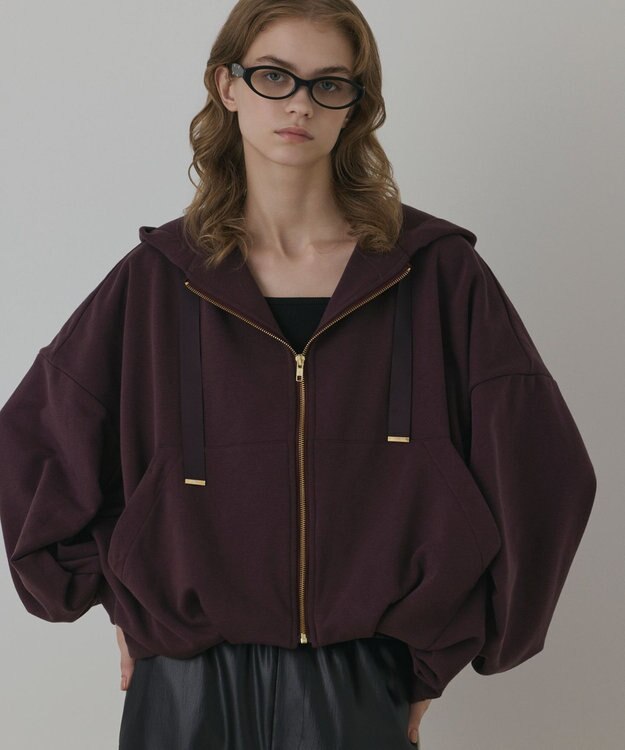 GRACE CONTINENTAL バル－ン裏毛パ－カ－ ブラウン