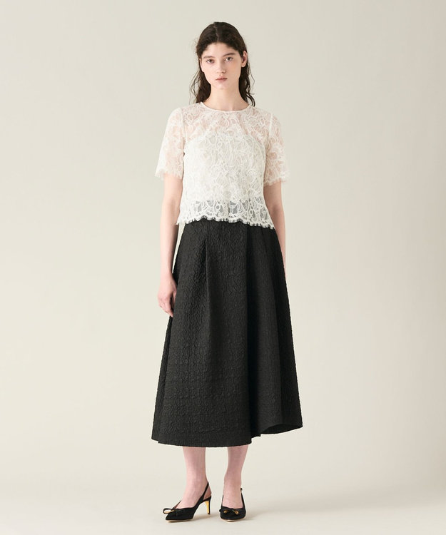 nia　グレースコンチネンタル　GRACE CONTINENTAL ムート シアーニットトップ / GRACE CONTINENTAL | GRACE CONTINENTAL