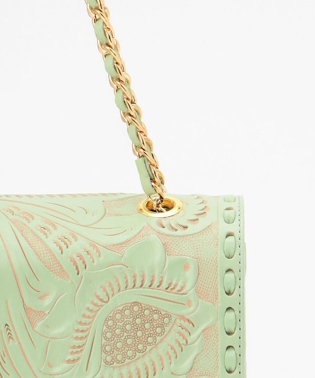 GRACE CONTINENTAL CarvingChainBAG ライトグリーン