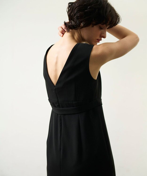 GRACE CONTINENTAL シアーラッフルロングドレス ブラック