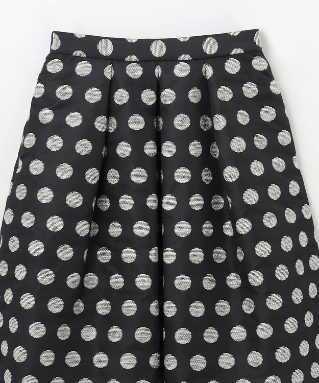 GRACE CONTINENTAL ラメドットジャガードスカート ブラック