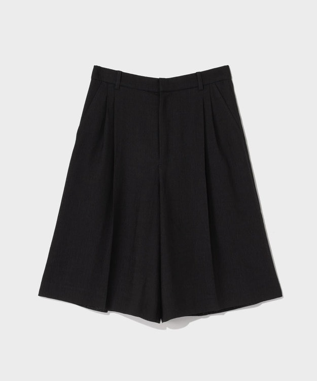 GRACE CONTINENTAL リネンライクシアーパンツ ブラック