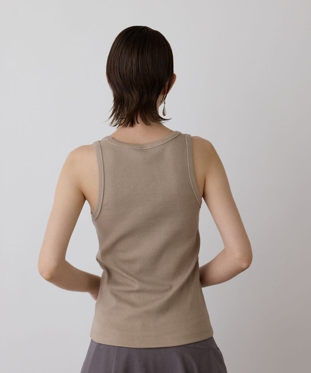 GRACE CONTINENTAL テレコカットトップ ベージュ