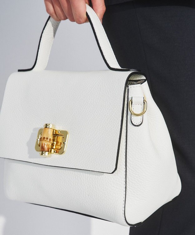 GRACE CONTINENTAL ROBERTA　PRIANIワンハンドルバッグ ホワイト