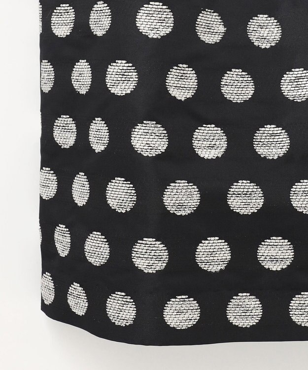 GRACE CONTINENTAL ラメドットジャガードスカート ブラック