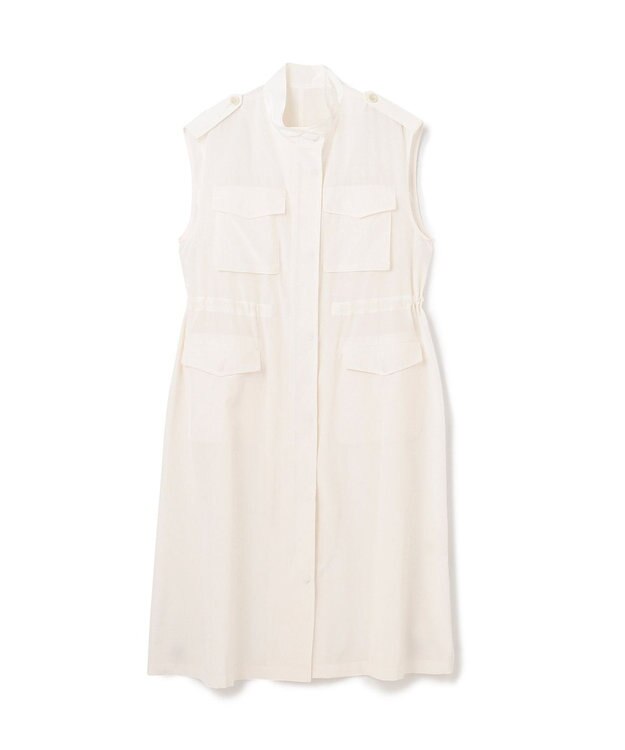 GRACE CONTINENTAL ミリタリーロングジレ キナリ