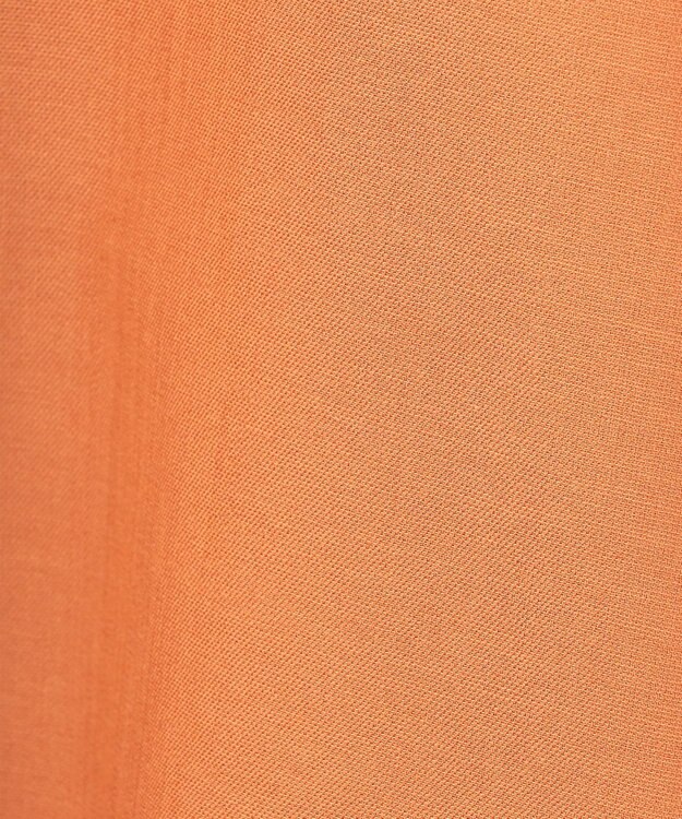 GRACE CONTINENTAL リネンタッチタックフレアスカート オレンジ