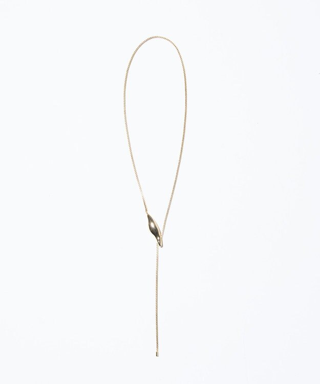 GRACE CONTINENTAL ウェーブメタルラリエットネックレス ゴールド
