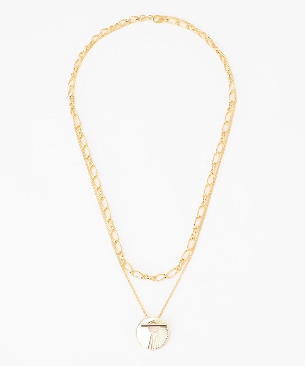 GRACE CONTINENTAL ラインコインネックレス ゴールド