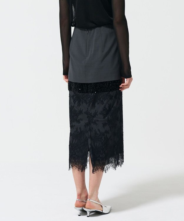 GRACE CONTINENTAL コンビタイトスカート グレー