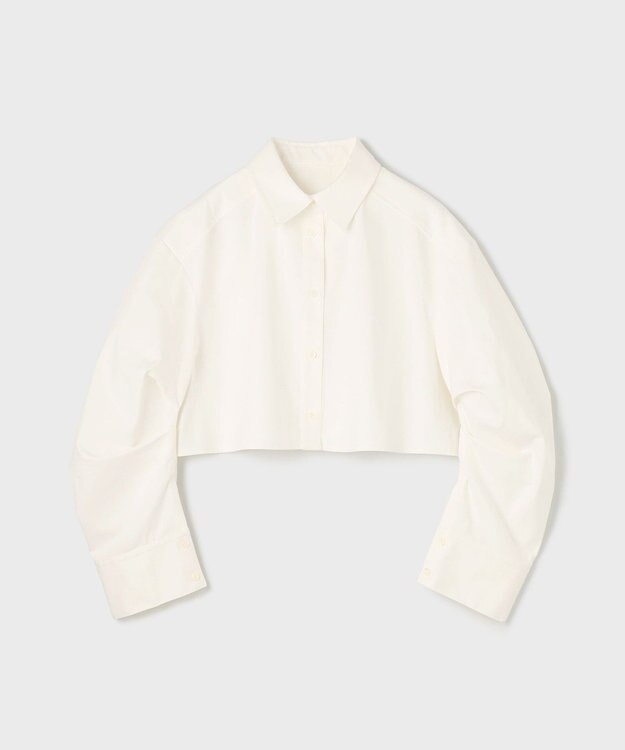 GRACE CONTINENTAL タックスリーブデニムシャツ ホワイト