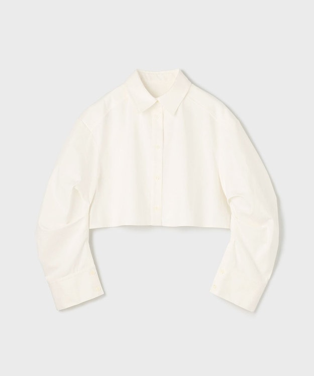 GRACE CONTINENTAL タックスリーブデニムシャツ ホワイト