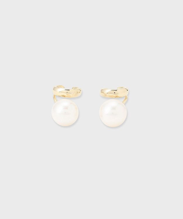 GRACE CONTINENTAL パールダブル イヤークリップ ゴールド