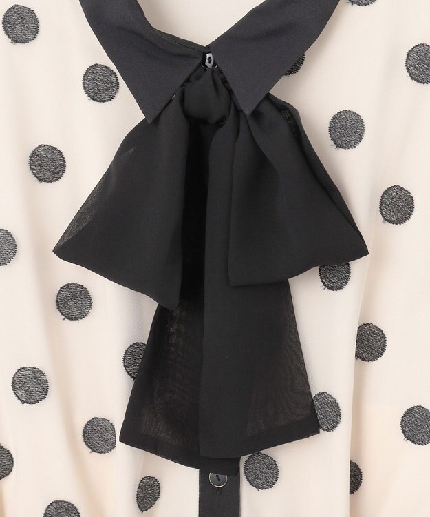 GRACE CONTINENTAL ラメドット刺繍ドレス キナリ