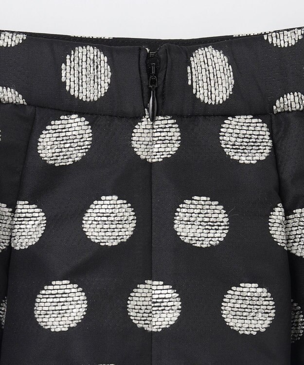 GRACE CONTINENTAL ラメドットジャガードスカート ブラック