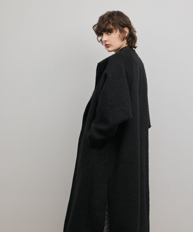 GRACE CONTINENTAL シャギードルマンコート ブラック