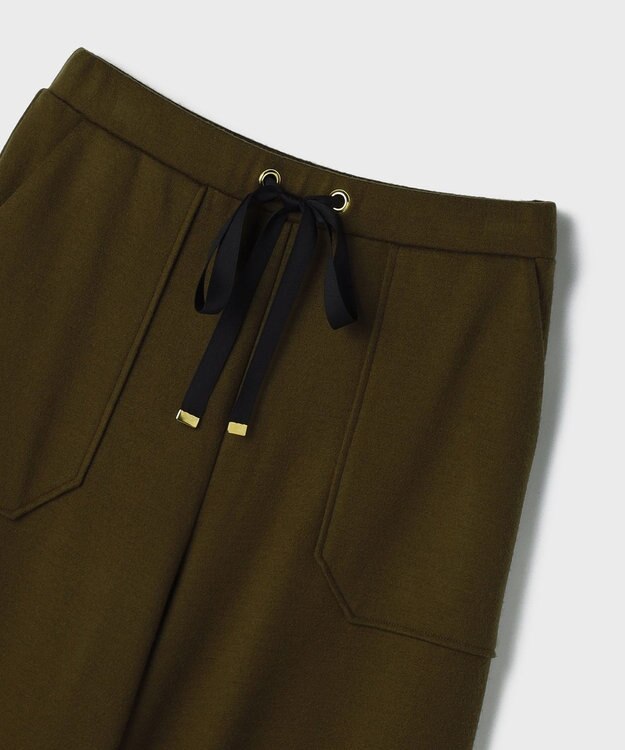 GRACE CONTINENTAL ウールジャージパンツ ブラック