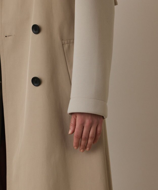 GRACE CONTINENTAL パーカーコンビトレンチ ベージュ