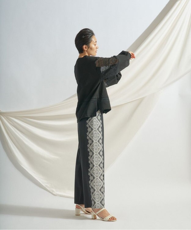 【moon】english garden プリントイージーパンツ moon様専用】english garden プリントイージーパンツ