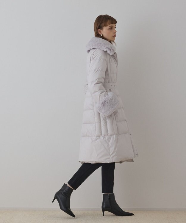 GRACE CONTINENTAL ファーカラーロングダウン キナリ