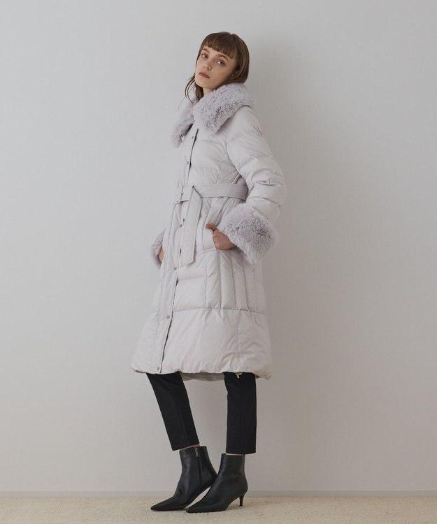 GRACE CONTINENTAL ファーカラーロングダウン キナリ