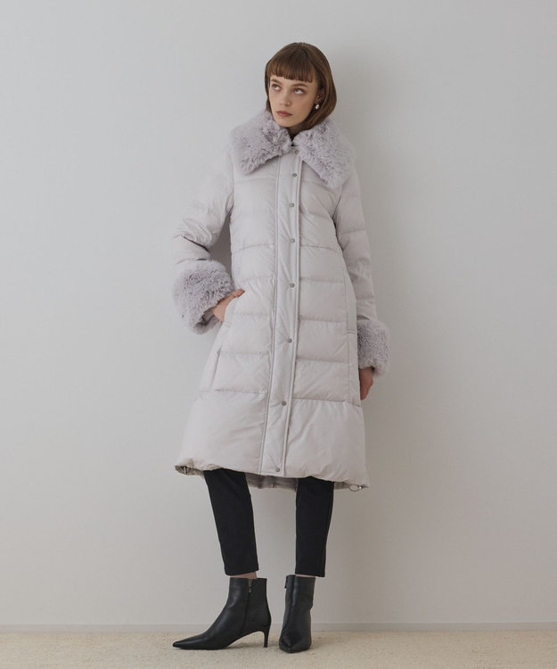 GRACE CONTINENTAL ファーカラーロングダウン キナリ