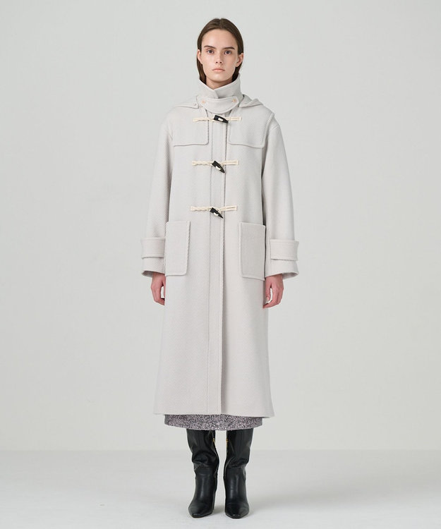 GRACE CONTINENTAL ウールカルゼダッフルコート キナリ