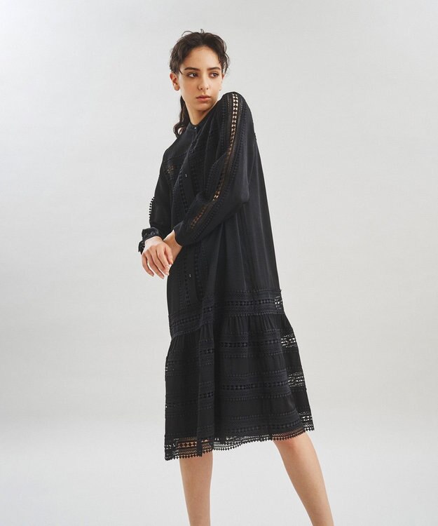 レース切替シャツワンピース / GRACE CONTINENTAL | GRACE