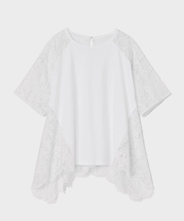 GRACE CONTINENTAL バックレース天竺トップ ホワイト