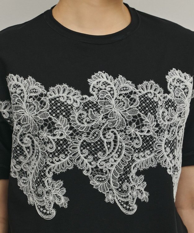GRACE CONTINENTAL レースTシャツ ブラック