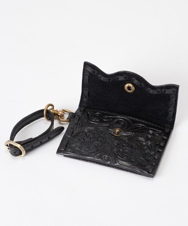 GRACE CONTINENTAL MSフラップカードホルダー ブラック