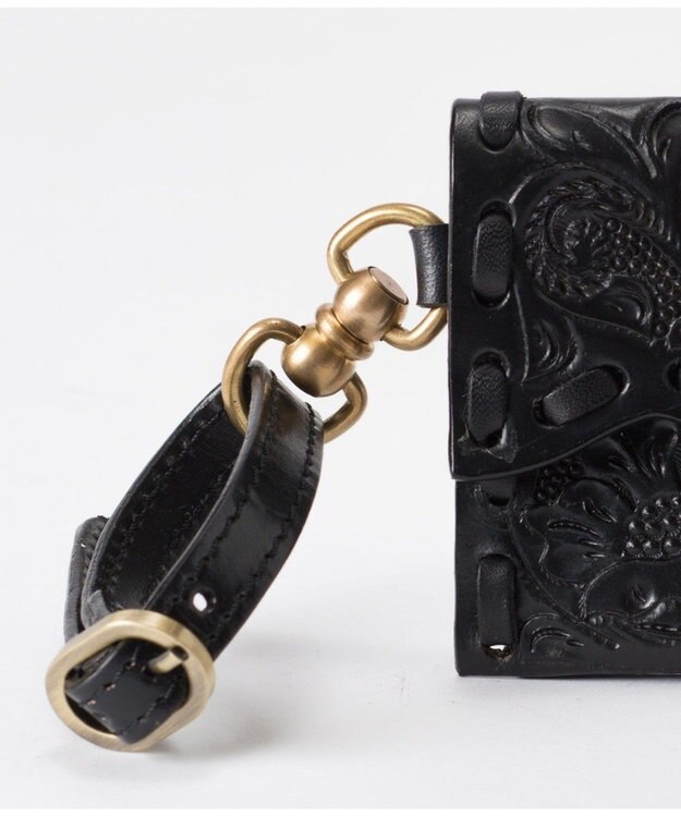 GRACE CONTINENTAL MSフラップカードホルダー ブラック