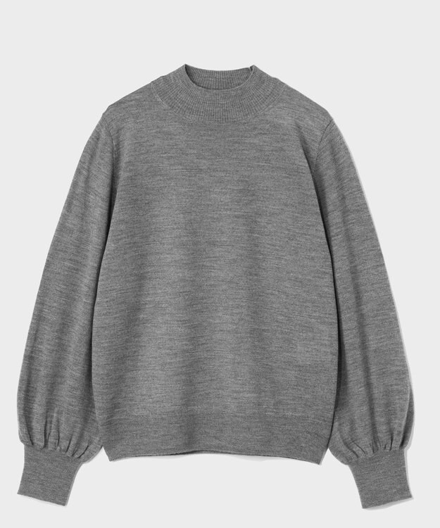 GRACE CONTINENTAL ファインウールニットトップ グレー